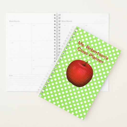 Teachers Polka Dot Daily Planner (Display)