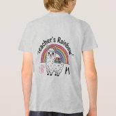 "Teacher's Rainbow" Kinderen T-shirt – Schattige L (Achterkant)