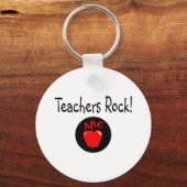 Teachers Rock Apple 2 Sleutelhanger (Voorkant)