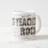 Teachers Rock Extra Grote Beker (Voorkant rechts)
