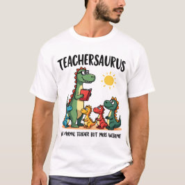 Teachersaurus Dinosaur lerarenwaardering T-shirt