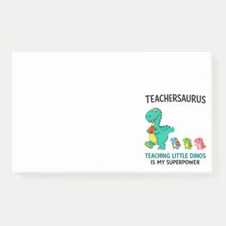 Teachersaurus leraar humor met kleine dinosauriërs post-it® notes