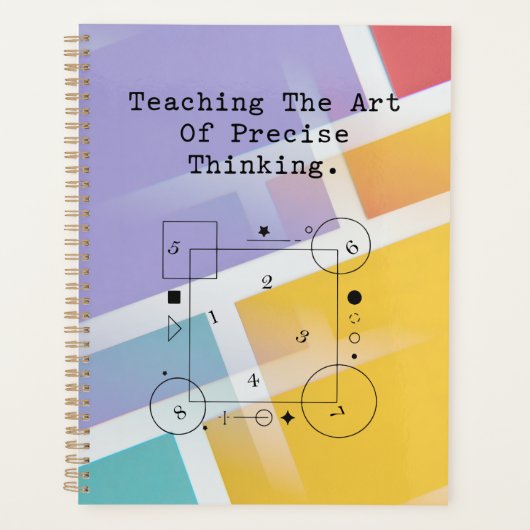 Teaching Art of Precise Thinking | Math Logic Planner (Voorkant)
