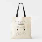 Teaching Art of Precise Thinking | Math Logic Tote Bag (Achterkant)