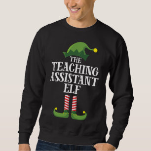 Teaching Assistent Elf Matching Familie Kerstmis P Trui
