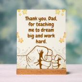 Teaching Dad-Inspirational Fathers Day Quote (Neutre)