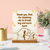 Teaching Dad-Inspirational Fathers Day Quote Acryl Bord (Huwelijk)