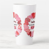 Teaching Is A Work Of Heart Latte Mug (Devant)