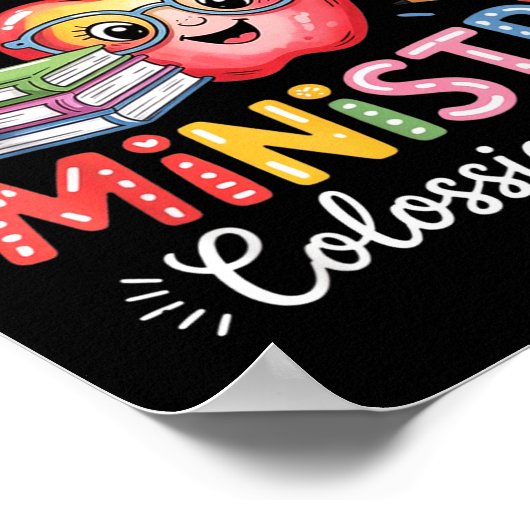 Teaching Is My Ministry Christian Teacher Design Poster (Hoek)