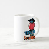 Teaching Is My Superpower Funny Teacher Coffee Mug (Devant droit)