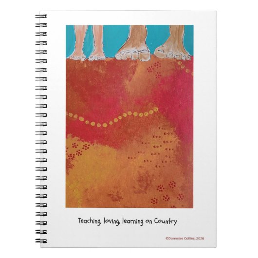 Teaching, loving, learning on Country note book Notitieboek (Voorkant)