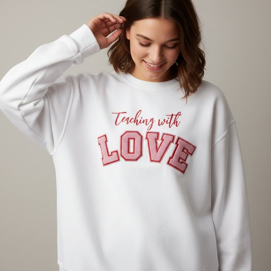 Teaching with Love Sweatshirt