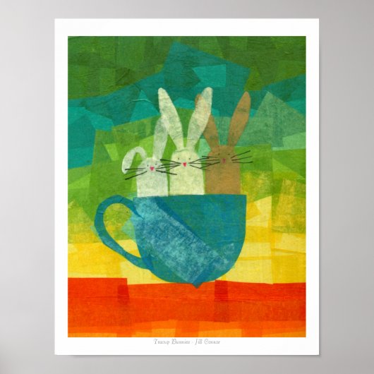 Teacup Bunnies Poster (Voorkant)
