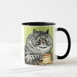 Teacup Cat van Louis Wain Mok