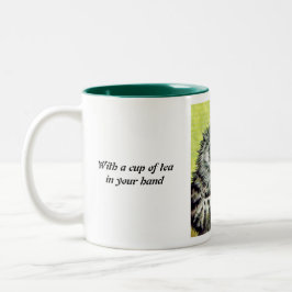 Teacup Cat van Louis Wain Tweekleurige Koffiemok