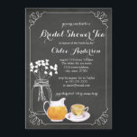 Teacup Chalkboard Elegant Bridal Shower Invitation<br><div class="desc">Plus de jolies invitations de douche nuptiale dans le Little Bayleigh Store!</div>