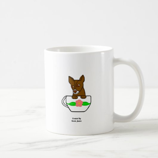 Teacup Chihuahua Café Mug (Droite)