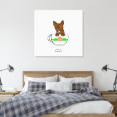 Teacup Chihuahua Gravé de toile (Insitu(Chambre))