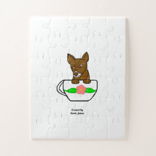 Teacup Chihuahua Puzzle 11" x 14"