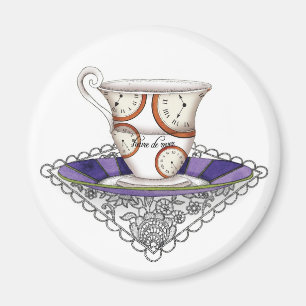 Teacup Clocks Magnet Magneet