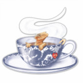 Teacup Crested Gecko Sticker (Voorkant)