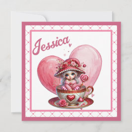 Teacup Cuties Feestdagenkaart