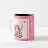 Teacup Cuties Tweekleurige Koffiemok (Voorkant links)