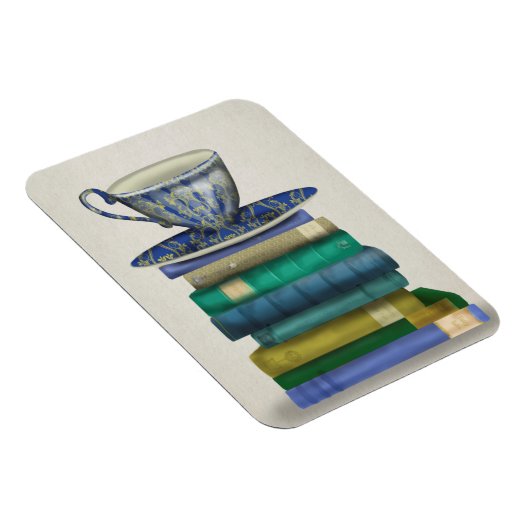 Teacup en Boeken 2 Magneet (Rechterzijde)