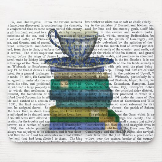 Teacup en Boeken Muismat (Voorkant)