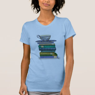 Teacup en Boeken T-shirt