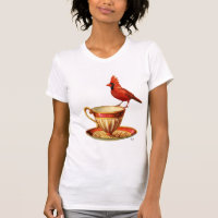 Teacup en rode kardinaal