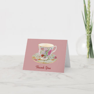Teacup et soucoupes blanches et florales Merci Not