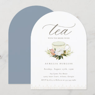 Teacup Floral Tea Party Kaart