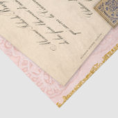 Teacup High Tea Gold en Roze ontkoppeling Tissuepapier