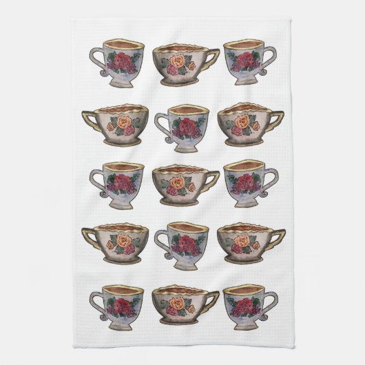 Teacup Kitchen Towel Theedoek (Verticaal)