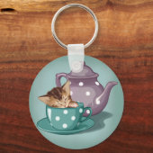 Teacup Kitten Sleutelhanger (Voorkant)