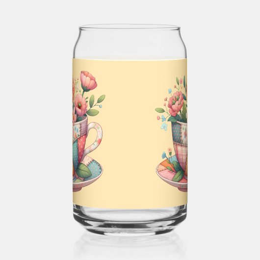 Teacup Patchwork avec Fleurs Whimsical (Gauche)