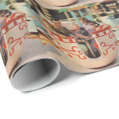 teacup-rit bij het pretpark cadeaupapier (Rol Hoek)