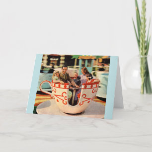 teacup-rit bij het pretpark kaart