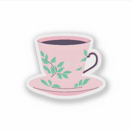 Teacup Sticker (Voorkant)