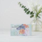 TEACUP VAN  VISITEKAARTJES VAN PANSIES (Staand voorkant)