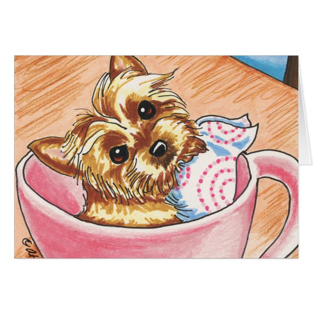 Teacup Yorkie par Off-Leash Art (Devant Horizontal)