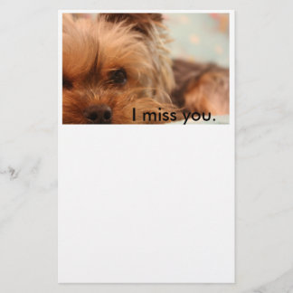 Teacup Yorkshire Puppy Stationery Briefpapier