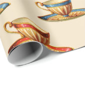 Teacups Cadeaupapier (Rol Hoek)