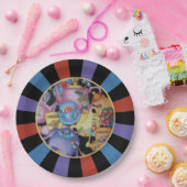 Teacups en Teapots Sunburst Papieren Bordje (Feest)