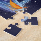 Teacups Herfst Whimsical Jigzaag Puzzle Legpuzzel (Zijkant)