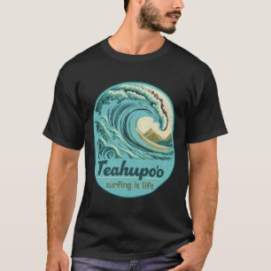 Teahupoo surfen Frans-Polynesië Tahiti Teahupo'o T-shirt