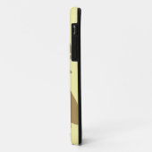 Teak Cream Neutrale Stippen Mode Case-Mate iPhone Case (Achterkant/links)