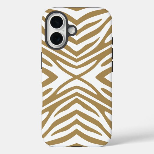 Teak Neutrale Zebra Case-Mate iPhone Case (Achterkant)