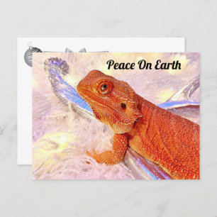 Teak the Bearded Dragon Christmas Briefkaart